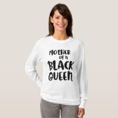 ブラックヒストリー月母クイーンギフト女性少女 Tシャツ (正面フル)