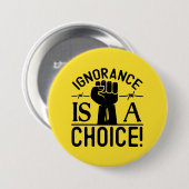 ブラックヒストリー月無知が選択ボタンである 缶バッジ (正面&裏面)