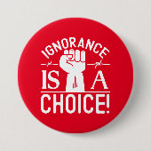 ブラックヒストリー月無知が選択ボタンである 缶バッジ (正面)