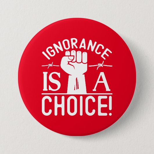 ブラックヒストリー月無知が選択ボタンである 缶バッジ (正面)