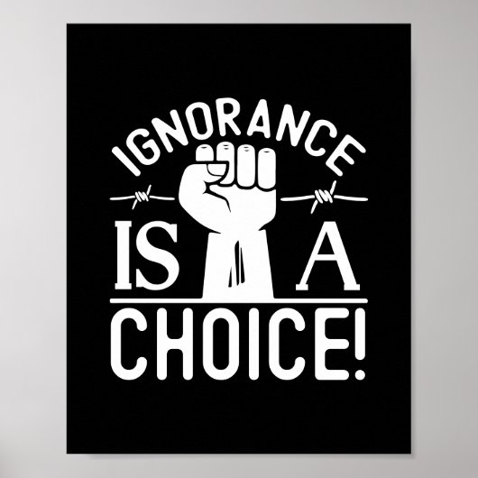 ブラックヒストリー月無知は選択ポスター ポスター (正面)