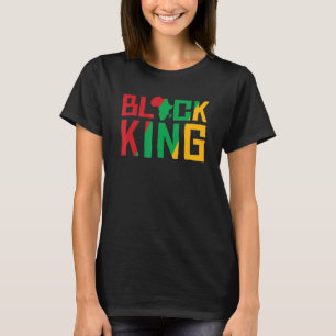 ブラックヒストリー月男性へ男の子アフリカプライドブラ Tシャツ