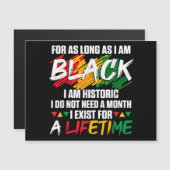 ブラックヒストリー月私がブラックである限り私は (正面/裏面)
