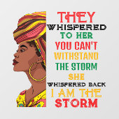 ブラックヒストリー月私は強いアフリカの嵐 ウィンドウサイン (シート)