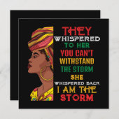 ブラックヒストリー月私は強いアフリカの嵐 シーズンカード (正面/裏面)