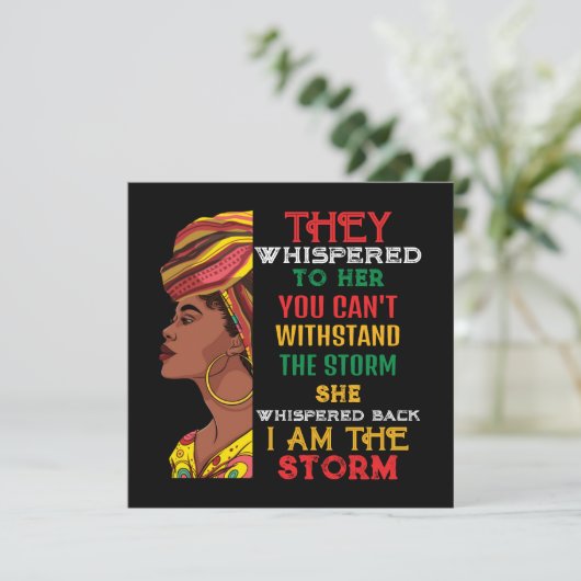 ブラックヒストリー月私は強いアフリカの嵐 シーズンカード (スタンド正面)