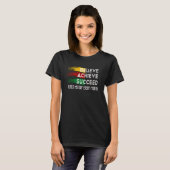 ブラックヒストリー月米国ア誇りを持ったフリカ信じアカイ Tシャツ (正面フル)
