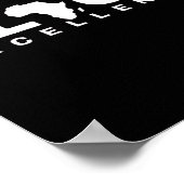 ブラックヒストリー月認識度アフロアメリカンメラニ ポスター (角)