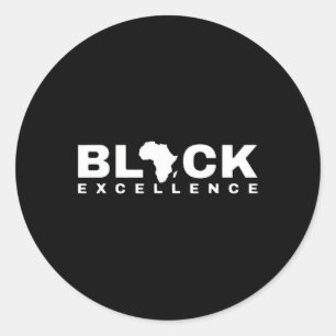ブラックヒストリー月認識度アフロアメリカンメラニ ラウンドシール