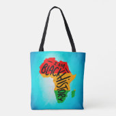 ブラックヒストリー月間の名言 - I AM BLACK HISTORY トートバッグ (裏面)
