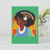 ブラックヒストリー月間 カード - 中身が白紙 (スタンド正面)