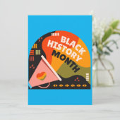 ブラックヒストリー月間 カード - 白紙の招待状 (スタンド正面)