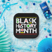 ブラックヒストリー月間 メラニン キング クイーン シスタ ブラ ペーパープレート (パーティー)