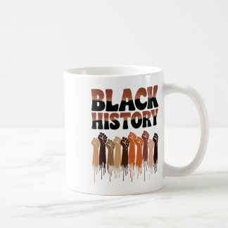 ブラックヒストリー月間 手 シンボル アフロ モチベーション _ コーヒーマグカップ