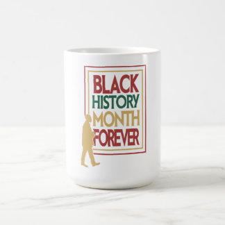 ブラックヒストリー月間 永遠のタイポグラフィ コーヒーマグカップ