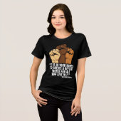 ブラックヒストリー月間 100年 Tシャツ (正面全面)