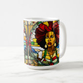 ブラックヒストリー月2月メラニンSista Bruh Ki コーヒーマグカップ (正面右)