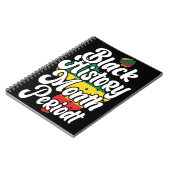 ブラックヒストリー月2月メラニンSista Bruh Ki ノートブック (左側)