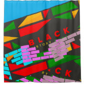 ブラックヒストリー月！ シャワーカーテン (正面)