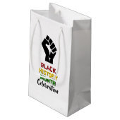 ブラックヒストリー月BHMお祝いパーティー スモールペーパーバッグ (裏面アングル)