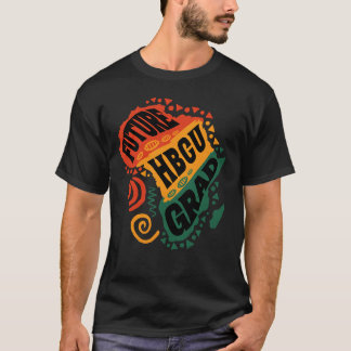 ブラックヒストリー月HBCUグラッドブラックコラージュ Tシャツ