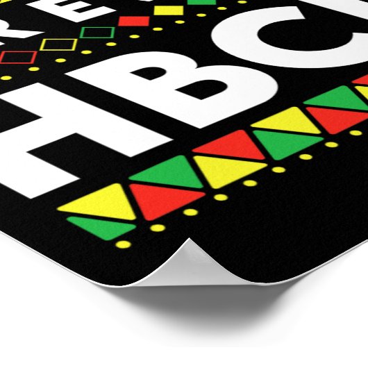 ブラックヒストリー月Hbcu 2ごとに応援している ポスター (角)