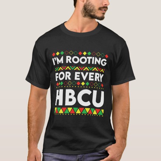 ブラックヒストリー月Hbcu 2ごとに応援している Tシャツ (正面)