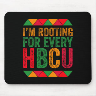 ブラックヒストリー月Hbcu Junごとに応援している マウスパッド