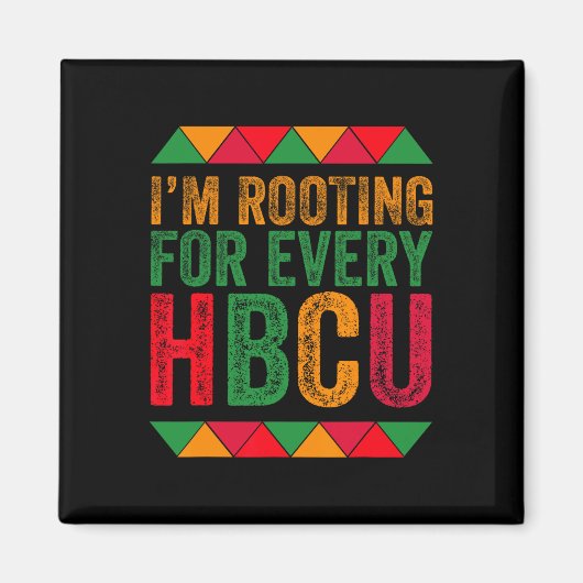 ブラックヒストリー月Hbcu Junごとに応援している マグネット (正面)