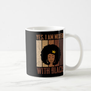 ブラックヒストリー月Yesブラックアフリックとミックス コーヒーマグカップ
