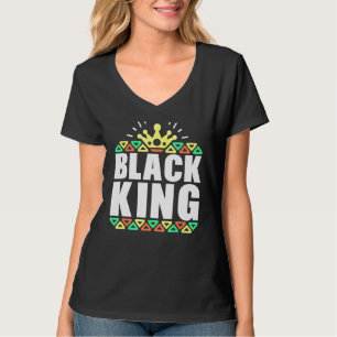ブラックヒストリー男性へズ少年たちブラックキングアフリカ Tシャツ