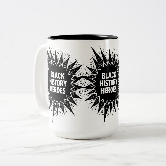 ブラックヒストリー祝ヒーローズブラックヒストリー月 ツートーンマグカップ (正面左)