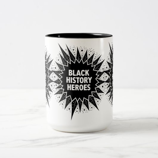 ブラックヒストリー祝ヒーローズブラックヒストリー月 ツートーンマグカップ (中央)