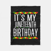 ブラックヒストリー私の十二番目の誕生日 フリースブランケット (正面)