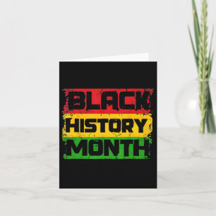 ブラックヒストリー誇りを持ったカ月I Am Black History Month カード