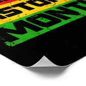 ブラックヒストリー誇りを持ったカ月I Am Black History Month ポスター (角)