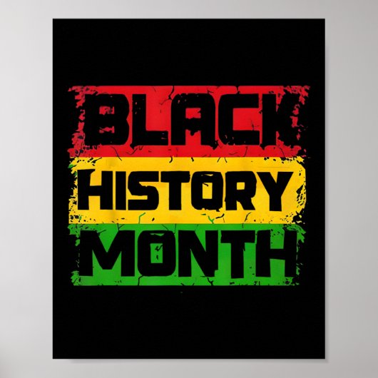 ブラックヒストリー誇りを持ったカ月I Am Black History Month ポスター (正面)