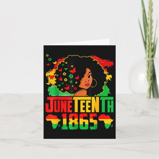 ブラックヒストリーJunetifyは私の独立記念日Bl カード (正面)