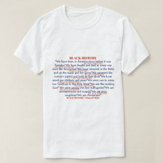ブラックヒストリーRWB(両面) - A MisterP Tシャツ