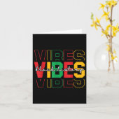 ブラックヒストリーVibesアフカラフルリカのアメリカモン カード (黄色い花)