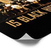 ブラックヒストリ月おもしろいウォールストリートアフリカンアメル ポスター (角)