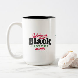ブラックヒストリ月お祝いコーヒーマグ ツートーンマグカップ