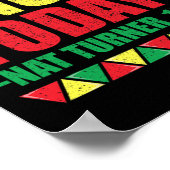 ブラックヒストリ月が今日ではないNat Turner 1831 ポスター (角)