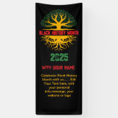 ブラックヒストリ月ウェルカムカンファレンス 横断幕 (縦)