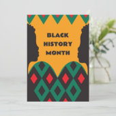 ブラックヒストリ月グリーティングホリデーカード シーズンカード (スタンド正面)