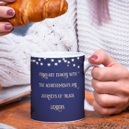 ブラックヒストリ月コーヒーマグ引用文 コーヒーマグカップ