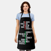 ブラックヒストリ月メラニンキングクイーンシスタブラ エプロン (着用した状態)