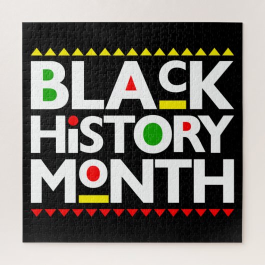 ブラックヒストリ月メラニンキングクイーンシスタブラ ジグソーパズル (縦)