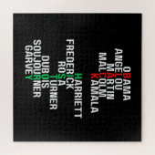 ブラックヒストリ月メラニンキングクイーンシスタブラ ジグソーパズル (横)