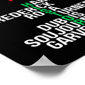 ブラックヒストリ月メラニンキングクイーンシスタブラ ポスター (角)